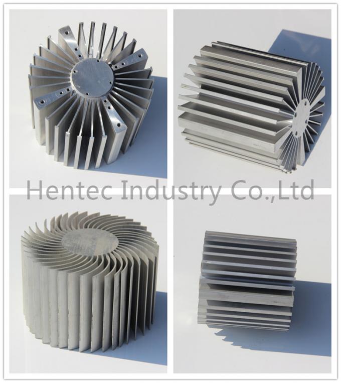 6060 - T5 aluminium heatsink profielen met het gebeëindigde geanodiseerd machinaal bewerken,