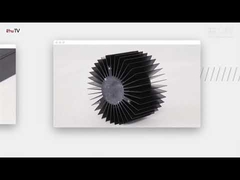 Zwarte geanodiseerde geextrudeerde warmteafvoerprofielen 6005 T66 voor industriële computers