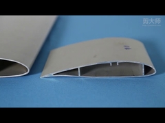 Zilveren poeder schilderen industriële ventilator blad 16ft groot blad plafond ventilator