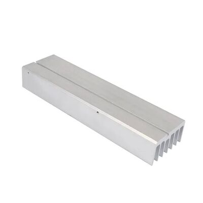 6063 6061 Alloy Customized CNC Machining Silvery Anodized Aluminum End Clamp for Solar Mounting