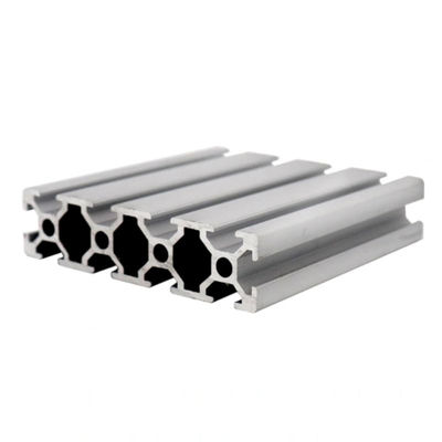 Silvery Anodized Anti Scratch T-Slot Aluminum Profile for High Load Capacity Conveyor Systems