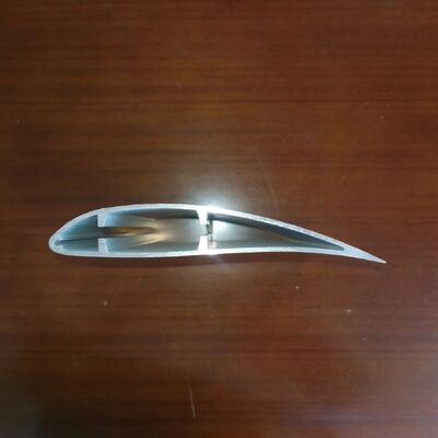 6063 Alloy Aluminum Extrusion Industrial Fan Blade Profile with Sandblast Anodizing and Customized CNC Machining