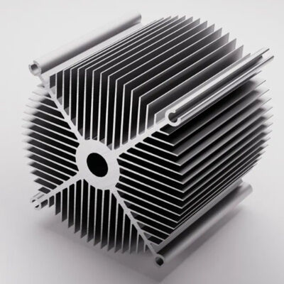 6063 Powder Painted Custom Aluminum Heater Housing Extrusion Profile for Industrial Heating Modules