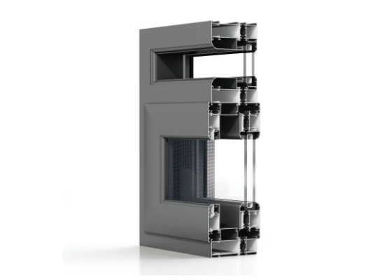 Geanodiseerde de Uitdrijvingenprofielen van het Aluminiumvenster met Eindstrook