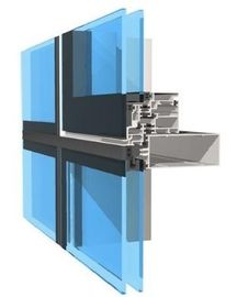 Poeder Geschilderde het Profielmolen van de AluminiumGordijngevel die met 6063-T5 wordt gebeëindigd