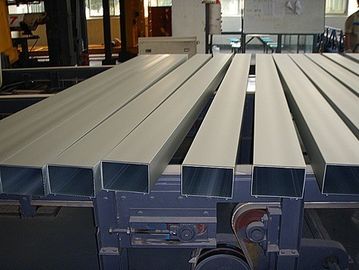 Van het het Aluminiumprofiel van de brons Boorbouw Met een laag bedekt de Uitdrijvings Rechthoekig Poeder