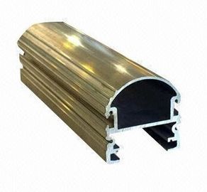 Het staal poetste Structureel 6061 Aluminiumprofiel, de Houten Korrel Met een laag bedekte Profielen van het Uitdrijvingsaluminium op