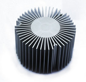 De geleide Uitdrijvingen van Aluminiumheatsink, Zilverachtige/Zwarte Geanodiseerde Uitgedreven Aluminiumprofielen