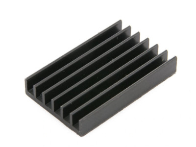 De zwarte Geanodiseerde Uitgedreven Geborstelde Oppervlakte Heatsink 6061 van Heatsink Profielen