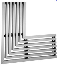 Van de de Deklaagbouw van het douanepoeder van het het Aluminiumprofiel het Aluminiumraamkozijnen