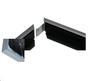Het zwarte Geanodiseerde Kader van het Aluminiumzonnepaneel met met Knipsel/Ponsen