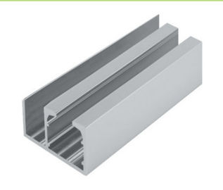 De Uitdrijvingsprofielen van het aluminiumvenster, Glijdend van de het Kanaaldeur van de Glasdeur de Bodem Tweelingspoor