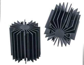 Zonnebloem Heatsink/de Uitdrijvingsprofielen van Aluminiumheatsink voor Geleid Licht, Geanodiseerde Zwarte