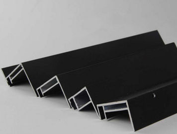 Zwarte Geanodiseerde het Kader/het Aluminiumgrond Opgezette Zonnepaneelkaders van het Zonnepaneelaluminium