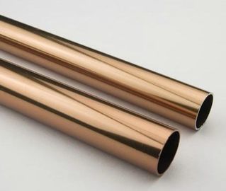 Gouden rond Geanodiseerde Aluminiumbuis, Donker Brons Geanodiseerd Aluminium Gebeëindigd Buizenstelsel