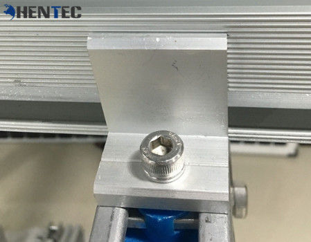 Gefreesd / geanodiseerd Solar End Clamp Solar Mounting Systems Aangepaste afmetingen