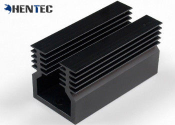 Van autodelen LEIDENE de Uitdrijvingsprofielen Aluminiumheatsink in Zwarte Kleur 6005 Legering