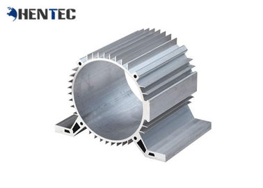 Het zilver anodiseerde Industriële het Aluminiumcilinder Shell/Aluminium Heatsink van Profielsystemen