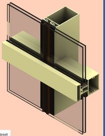 Legering 6061 het Profiel van de AluminiumGordijngevel dat voor Bouw wordt geanodiseerd