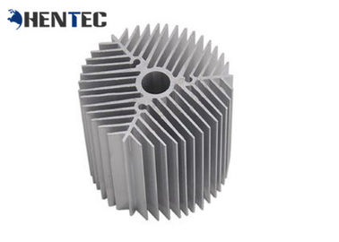 Zilverachtige Geanodiseerde de Uitdrijvingsprofielen van Aluminiumheatsink voor Geleid, Douaneontwerp