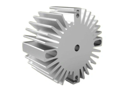De Uitdrijvingsprofielen van Heatsink van het zonnebloemnorm Geleide Licht Geanodiseerde T5 Aluminium