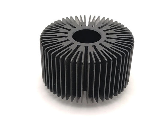T4 de Geleide van de Uitdrijvingsprofielen van Aluminiumheatsink Heldere Geanodiseerde Zwarte