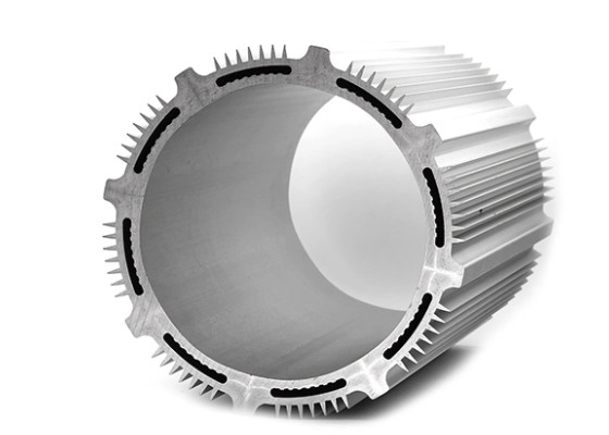 6063 van het het Aluminiumprofiel van T5 de Industriële Zilverachtige Zwarte Cilinder Shell With Longlife