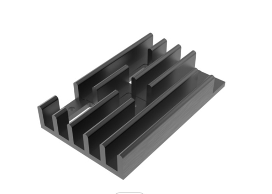 De Zwarte van het de Uitdrijvingsprofiel van Heatsink van het 6060 Legeringsaluminium anodiseerde Elektroforetisch