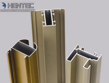 Goud Geanodiseerde de Uitdrijvingsprofielen van het Aluminiumvenster, Uitgedreven Aluminiumraamkozijn