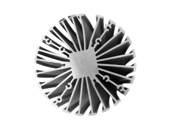 Van LEIDENE Geanodiseerd Zilverachtig van de Uitdrijvingsprofielen T66 Aluminiumheatsink